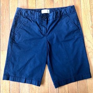 J. Crew Dark Blue Bermuda Shorts